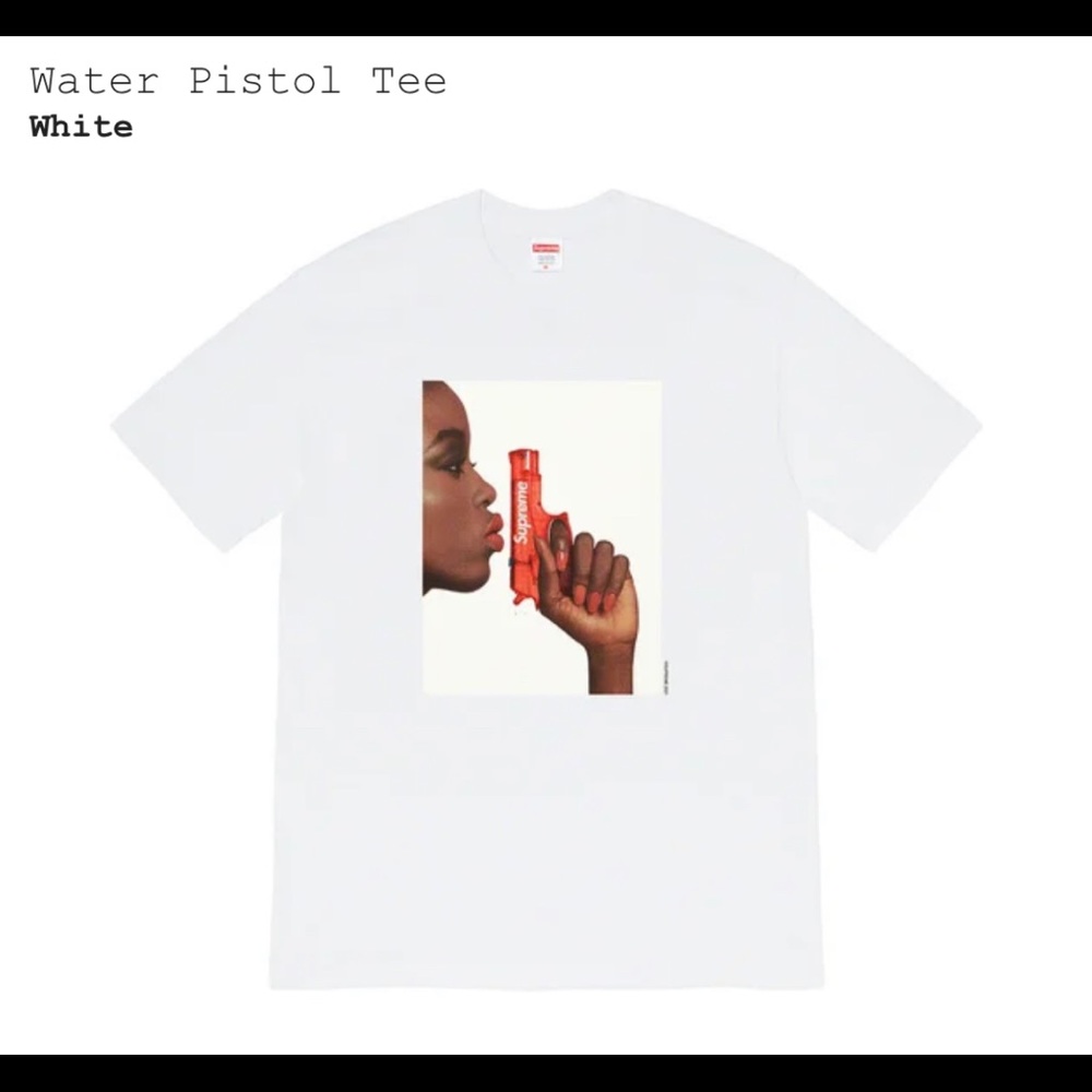 Supreme water pistol t shirt